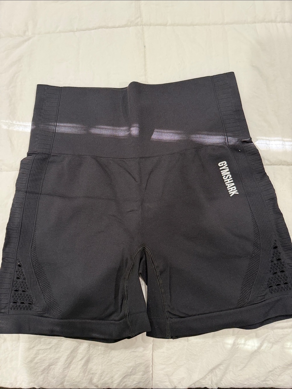 Gymshark Black High-Waist Seamless Workout Shorts